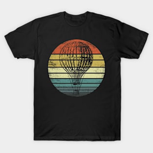 Hot Air Balloon Pilot Retro Balloon Sky T-Shirt